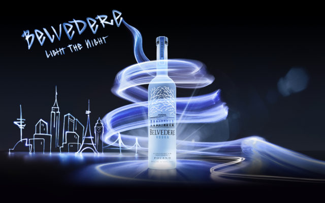 Kampagnenbild aus Licht für Belvedere Vodka